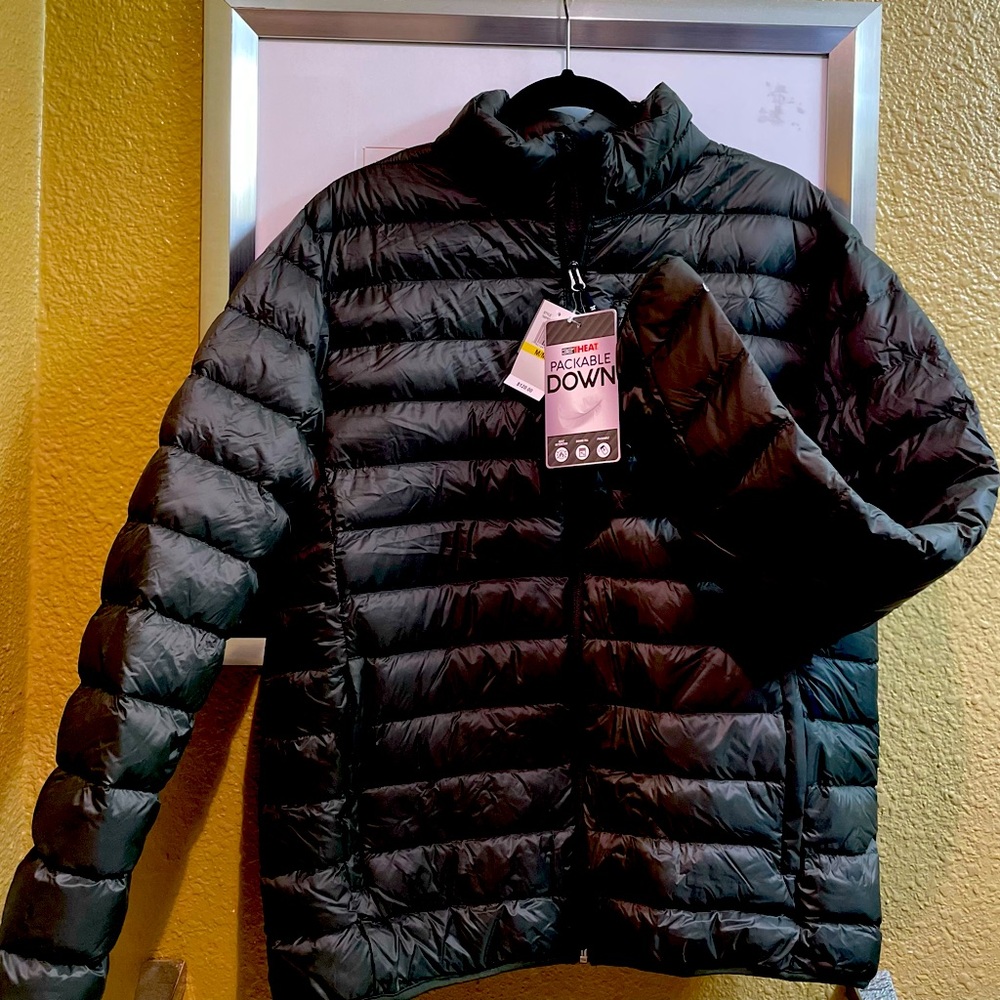Brand New: Packable Down 32 degree HEAT Men’s Jacket (Size M)